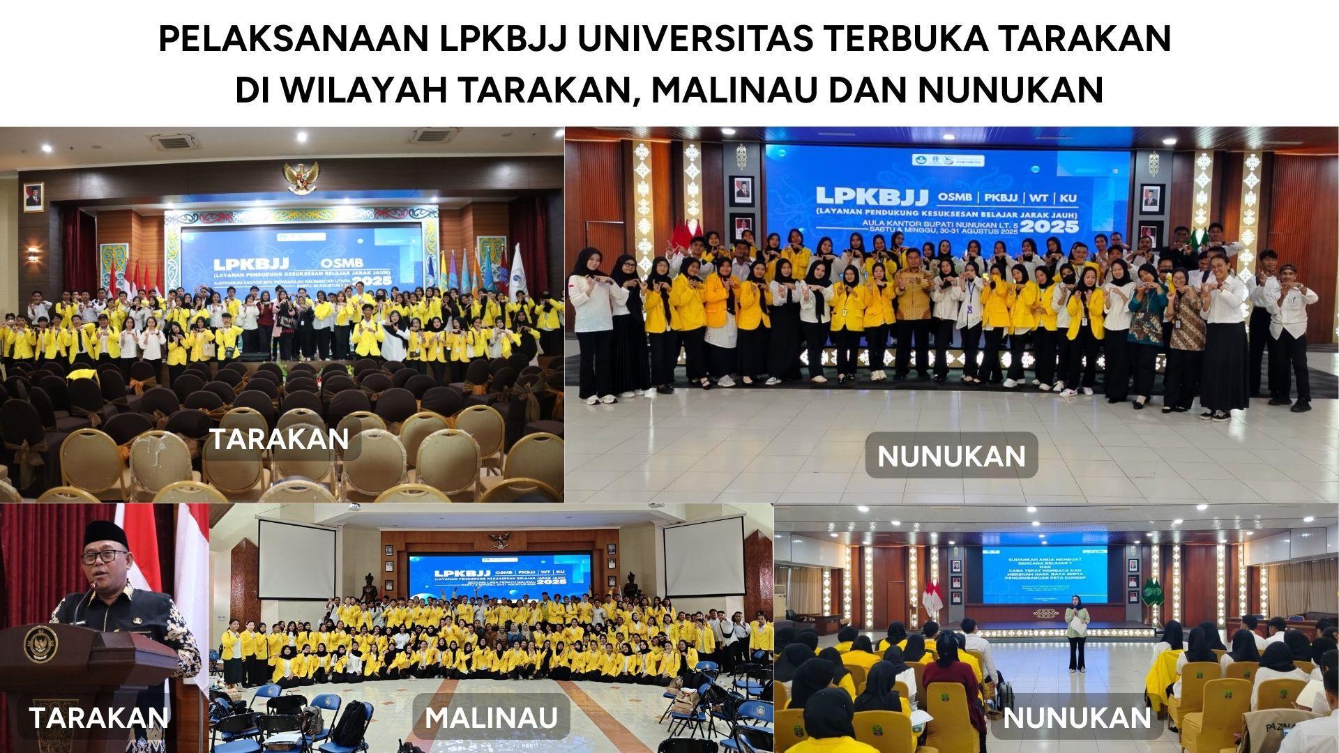 Pelaksanaan LPKBJJ UT Tarakan Tahun Akademik 2025/2026