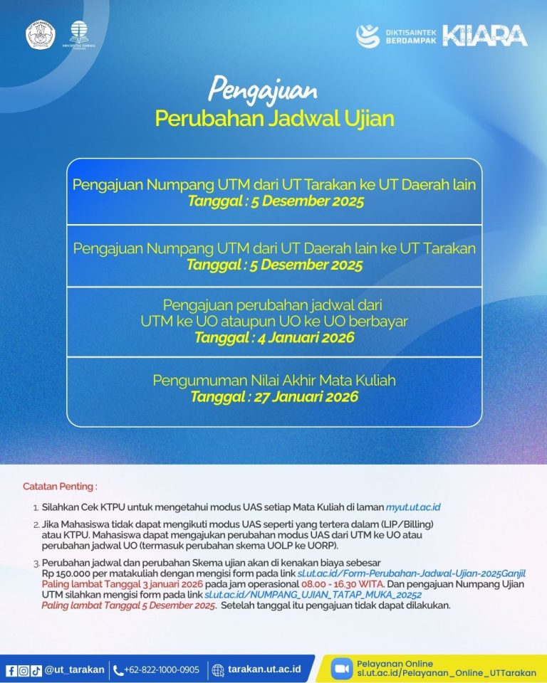 Informasi UAS 2025/2026 Ganjil