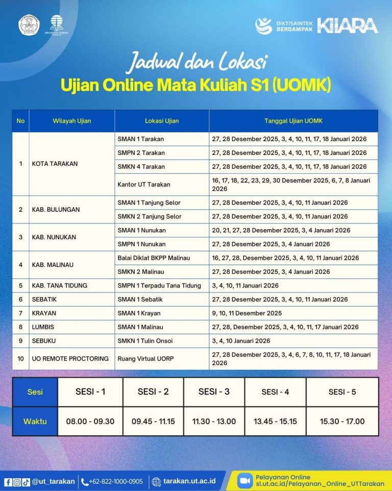 Informasi UAS 2025/2026 Ganjil