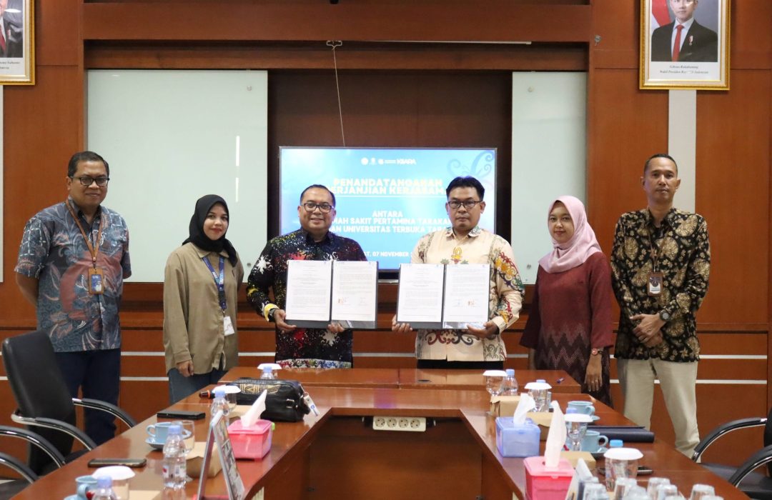Universitas Terbuka Tarakan dan Rumah Sakit Pertamina Tarakan Tandatangani Perjanjian Kerja Sama Strategis